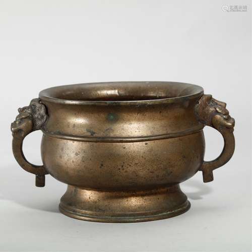 CHINESE BRONZE CENSER BURNER