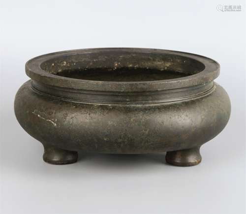 CHINESE BRONZE CENSER BURNER