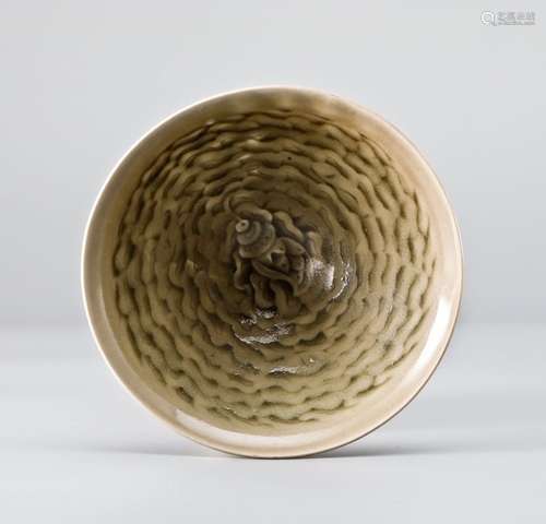 Yaozhou kiln wave and fish grain cup