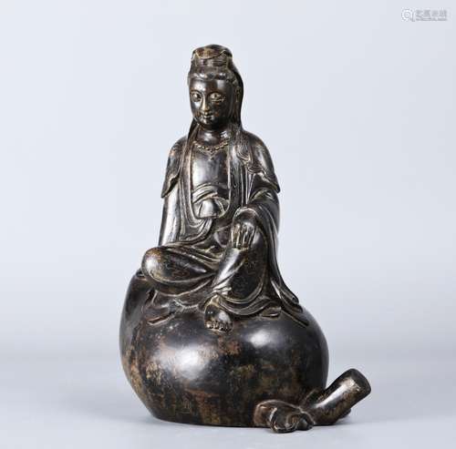 Bronze avalokitesvara figure