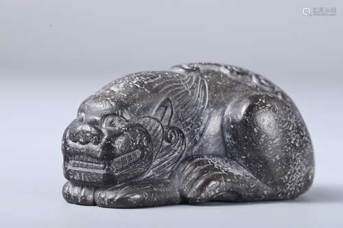 Stone carved lion