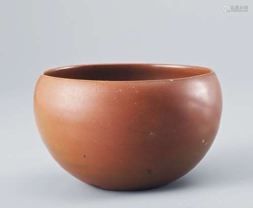 Song dynasty Dangyangyu kiln peresimmon red glazed bowl