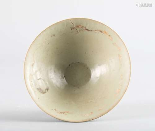 Yaozhou kiln bamboo hat shaped cup