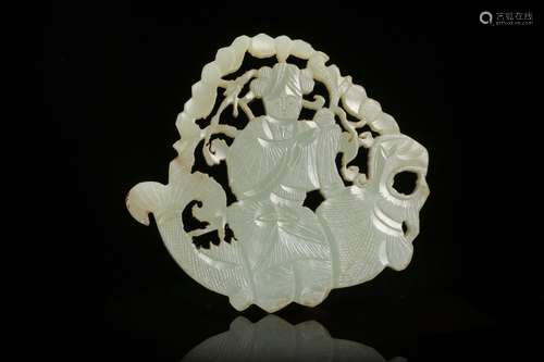 Jade carved plate