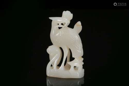 White jade carved decoration