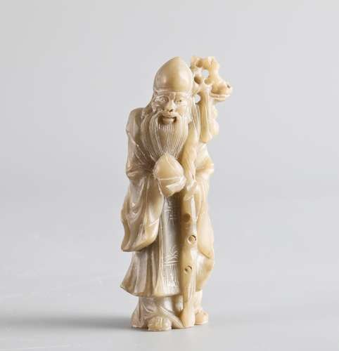 Jade carved character figure