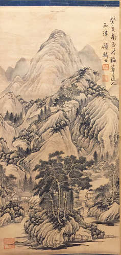 Chinese Scroll Painting of Landscape