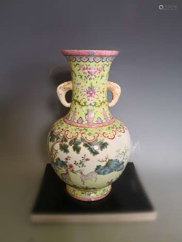 Chinese Famille Rose Vase