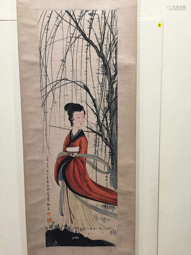 China, Scroll Painting of Figures