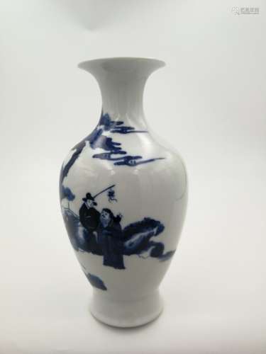 China,Blue and WhiteBa Xian Guan Yin Vase