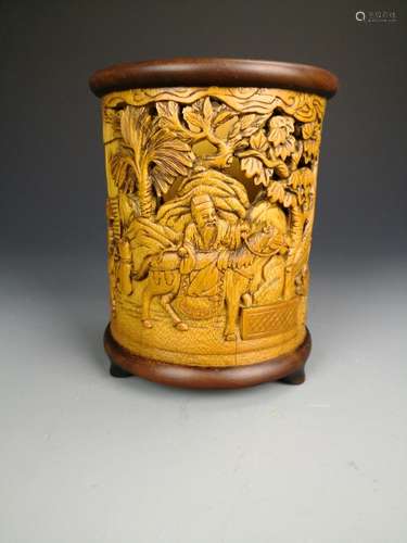 Chinese Bamboo Brush Pot