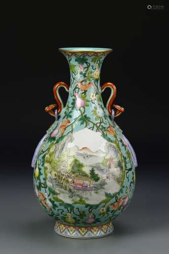 Chinese Famille Rose Vase