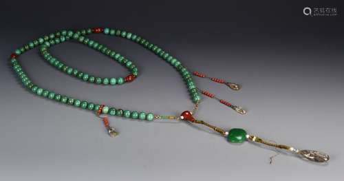 Chinese Korea Beads Agate Necklace