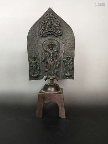 China, Copper Bench Buddha