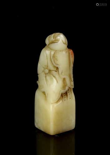 Chinese Jade Lotus Leaves Seal