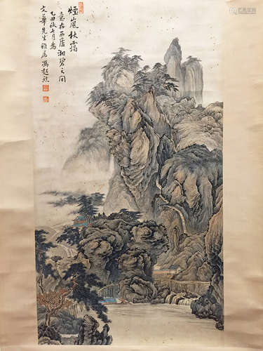 Chinese Scroll Painting of Landscape