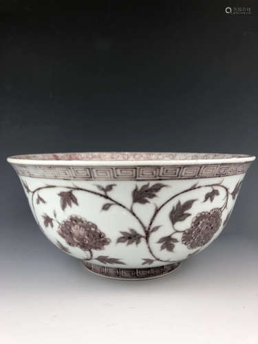 China,Copper Red Bowl