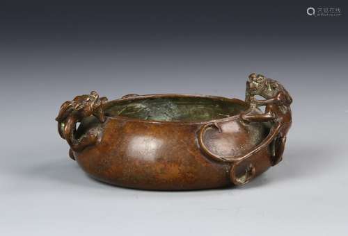 Chinese Copper Dragon Censer