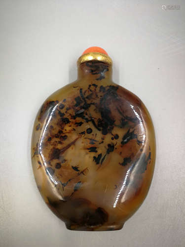 China, Agate Snuff Bottle