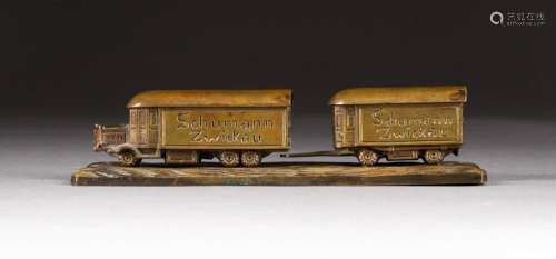 Miniatur-Busmodell der Waggon- und Wagenfabrik Hermann Schumann Zwickau