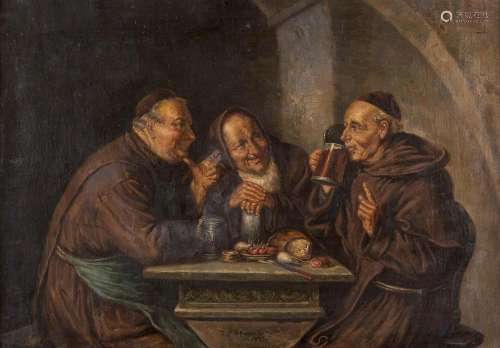 Drei Mönche bei der Vesper