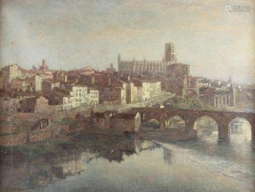 Ansicht der Stadt Albi bei Toulouse