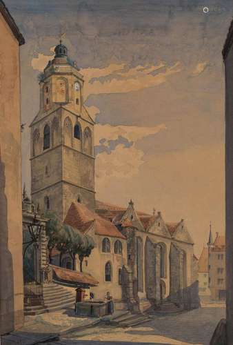 ANSICHT DER STADTKIRCHE VON MEISSEN