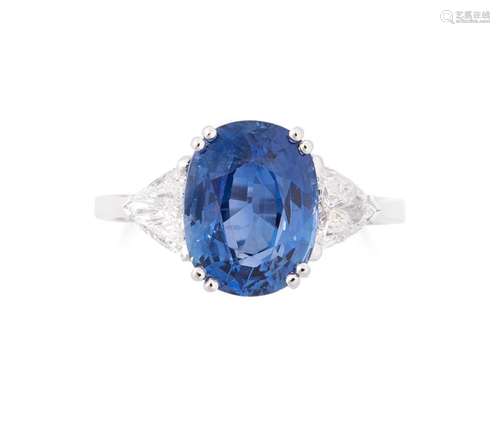 Saphir-Diamant-Ring