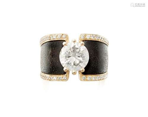 Brillant-Ebenholz-Ring