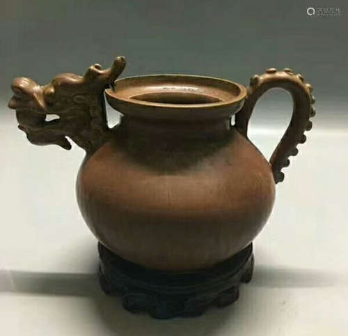 A DINGYAO PURPLE GLAZE POT