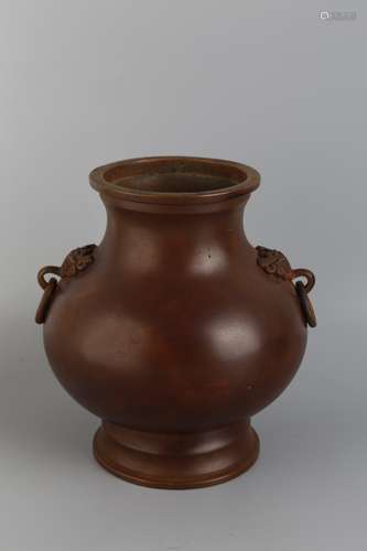 A BRONZE VASE