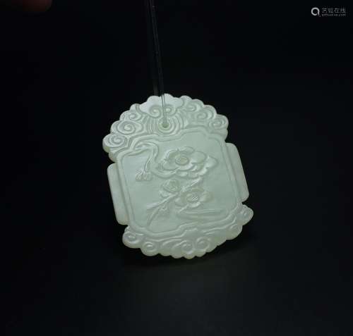 A HETIAN JADE PLAQUE