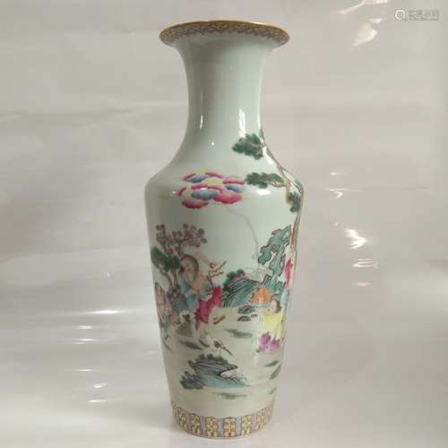 A FAMILLE ROSE VASE