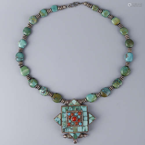 A TIBET TURQUOISE GAWU