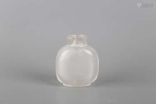 A CYRSTAL SNUFF BOTTLE