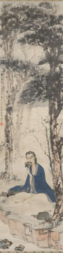 Appreciating the Chrysanthemum Under the Pine Trees Fu Baoshi (1904-1965)