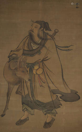 The Immortal and Deer Zhang Lu (1464-1538)