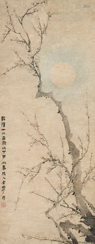 Moon and the Plum Tree Jin Nong (1687-1763)