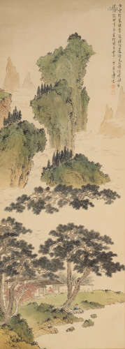 Blue and Green Landscape Pu Ru (1896-1963)
