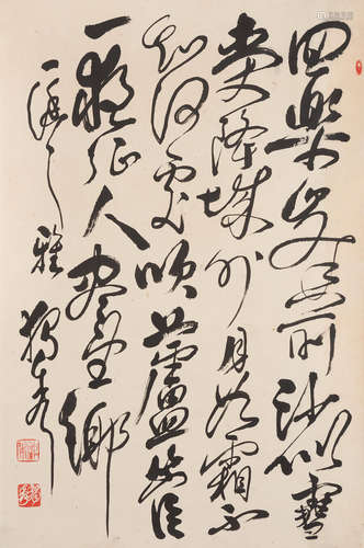 Calligraphy in Cursive Script Chen Duxiu (1879-1942)