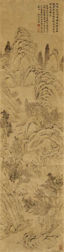 居节（明） 1550年作 山水 立轴 水墨纸本