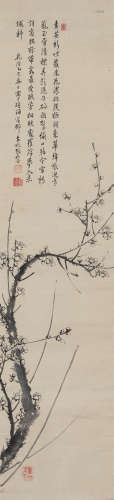 张秋谷（清） 1785年作 墨梅 立轴 水墨纸本
