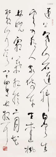 林散之（1898～1989） 1982年作 草书山行一首 立轴 水墨纸本