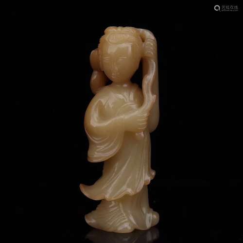 A MAID DESIGN HETIAN JADE ORNAMENT