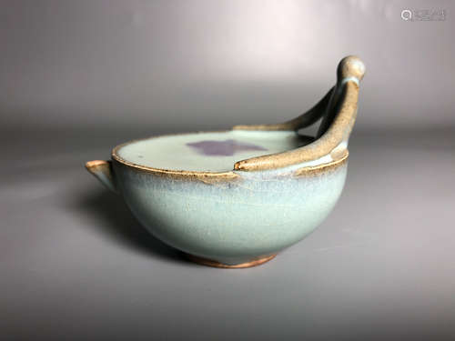 10TH-12TH CENTURY, A JUN KILN WATER DROP, SONG DYNASTY