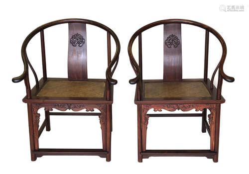 Pair of Chinese Arm Chairs