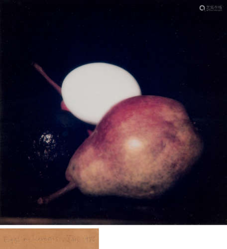 唐纳德·苏尔坦（1951～） 1986年作 Still Life Eggs+Lemons 镜框 胶版复印
