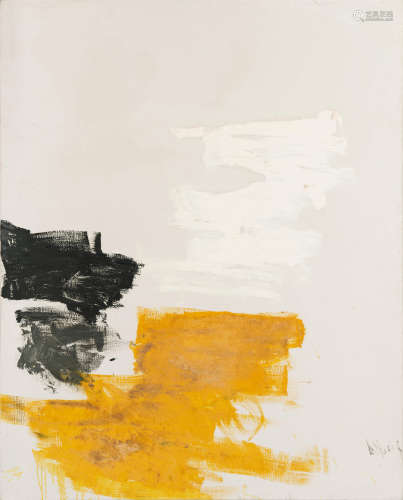 黄锐（1952～） 1993年作 黄色空间No.1 布面油画
