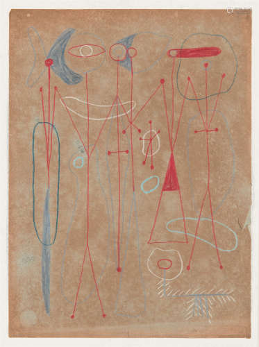 吉原治良（1905～1972） 作品 镜心 设色卡纸