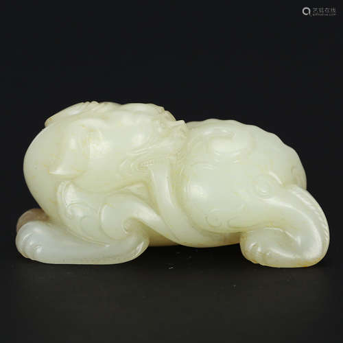 CHINESE WHITE JADE BEAST